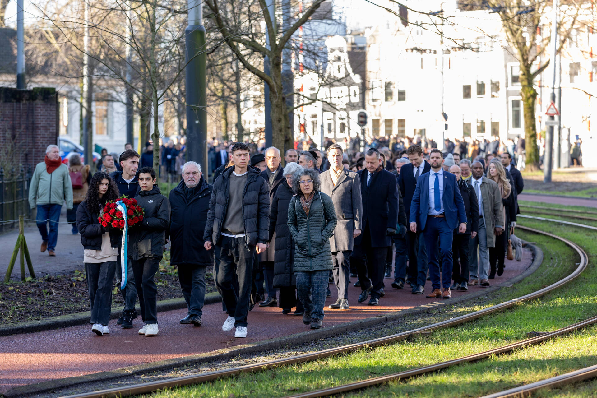 De stille tocht voorafgaand aan de Nationale Holocaustherdenking op 26 januari 2025